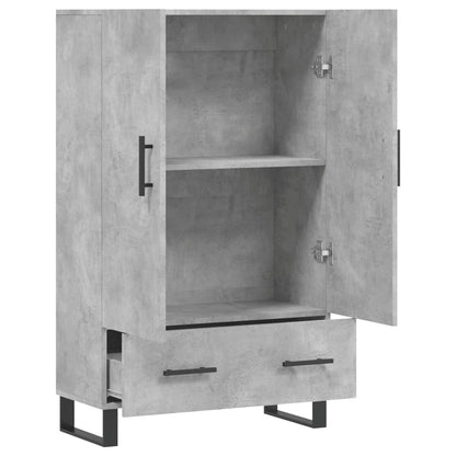Skříň Highboard Betonově Šedá 69,5X31X115 Cm Kompozitní Dřevo