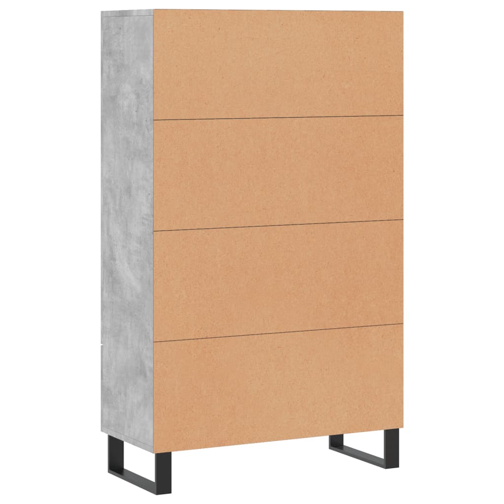 Skříň Highboard Betonově Šedá 69,5X31X115 Cm Kompozitní Dřevo
