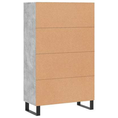 Skříň Highboard Betonově Šedá 69,5X31X115 Cm Kompozitní Dřevo