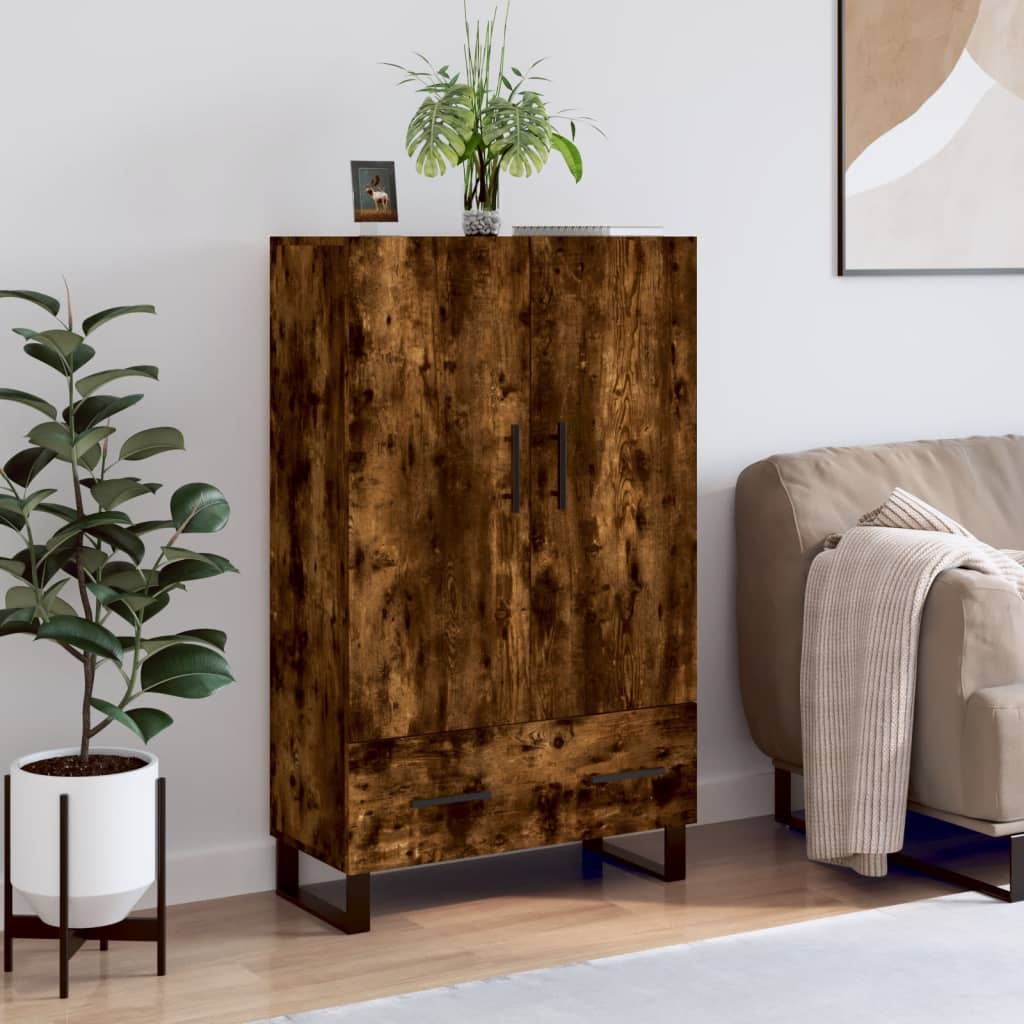 Skříň Highboard Betonově Šedá 69,5X31X115 Cm Kompozitní Dřevo
