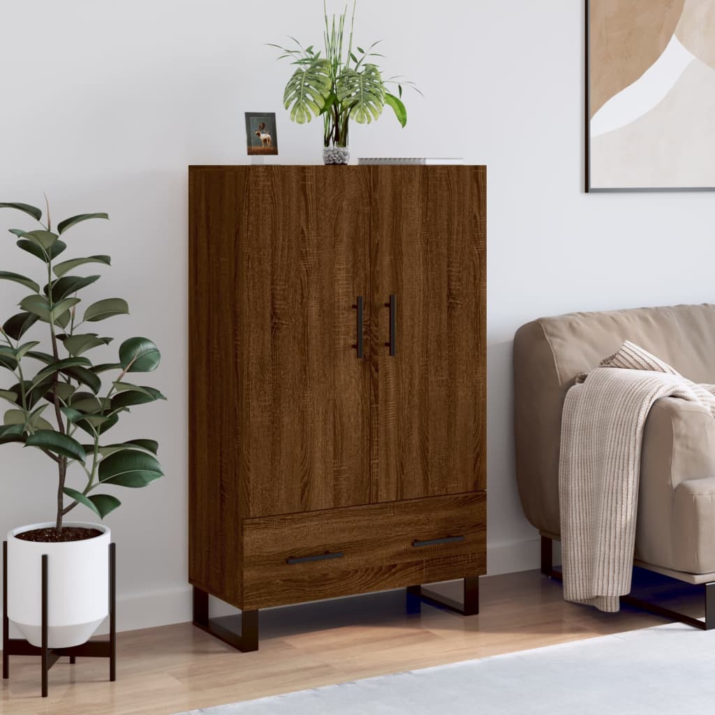 Skříň Highboard Betonově Šedá 69,5X31X115 Cm Kompozitní Dřevo