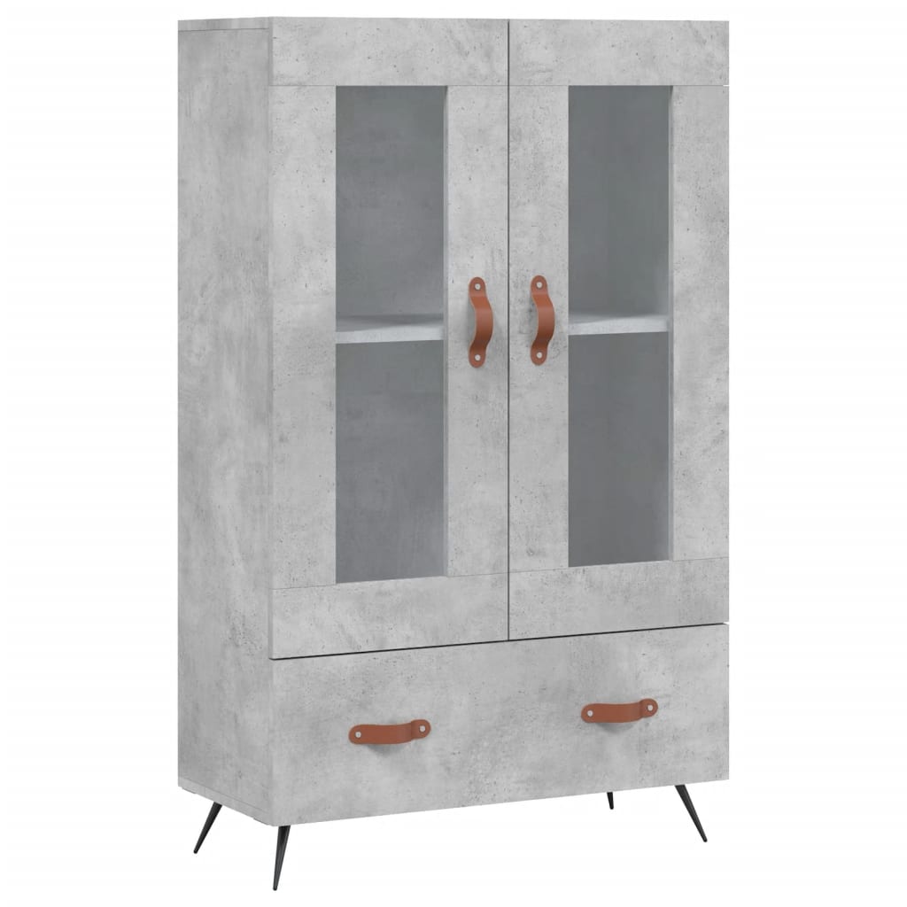 Skříň Highboard Betonově Šedá 69,5X31X115 Cm Kompozitní Dřevo