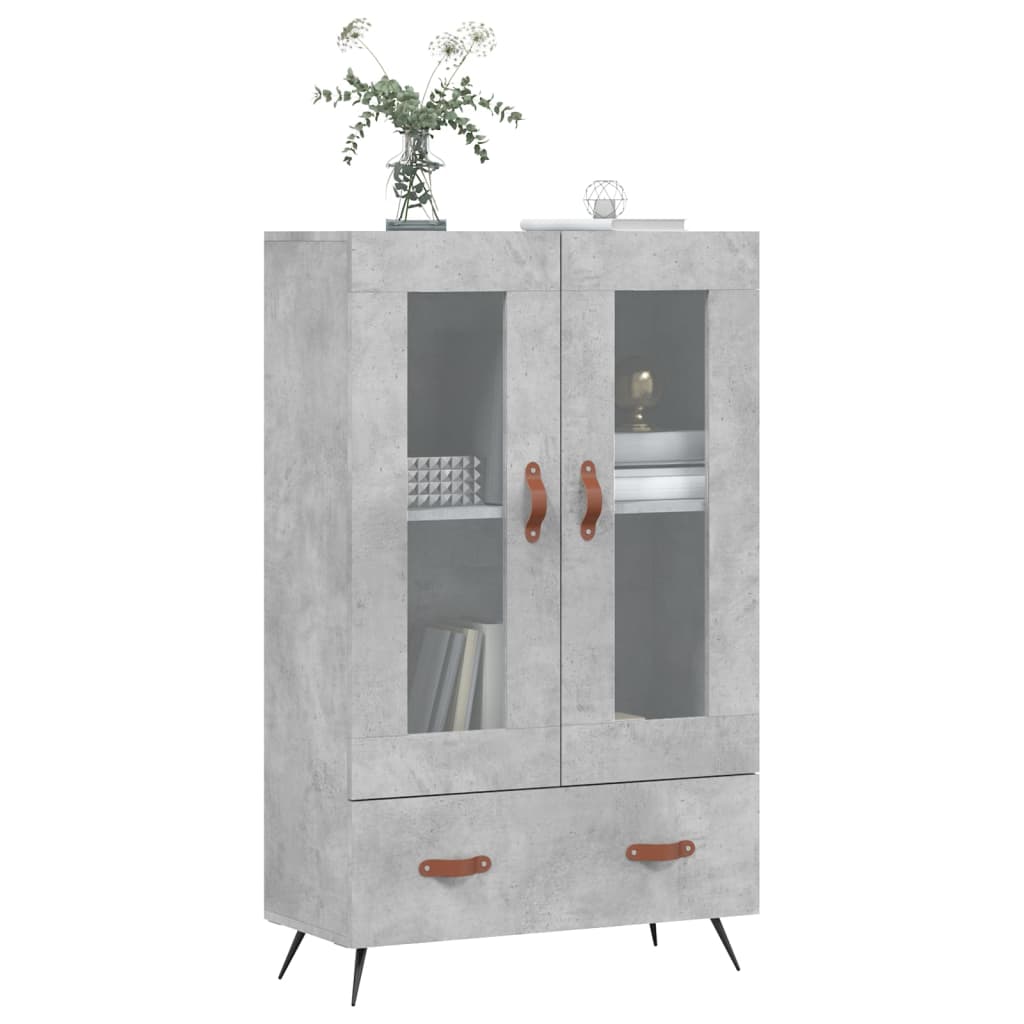 Skříň Highboard Betonově Šedá 69,5X31X115 Cm Kompozitní Dřevo