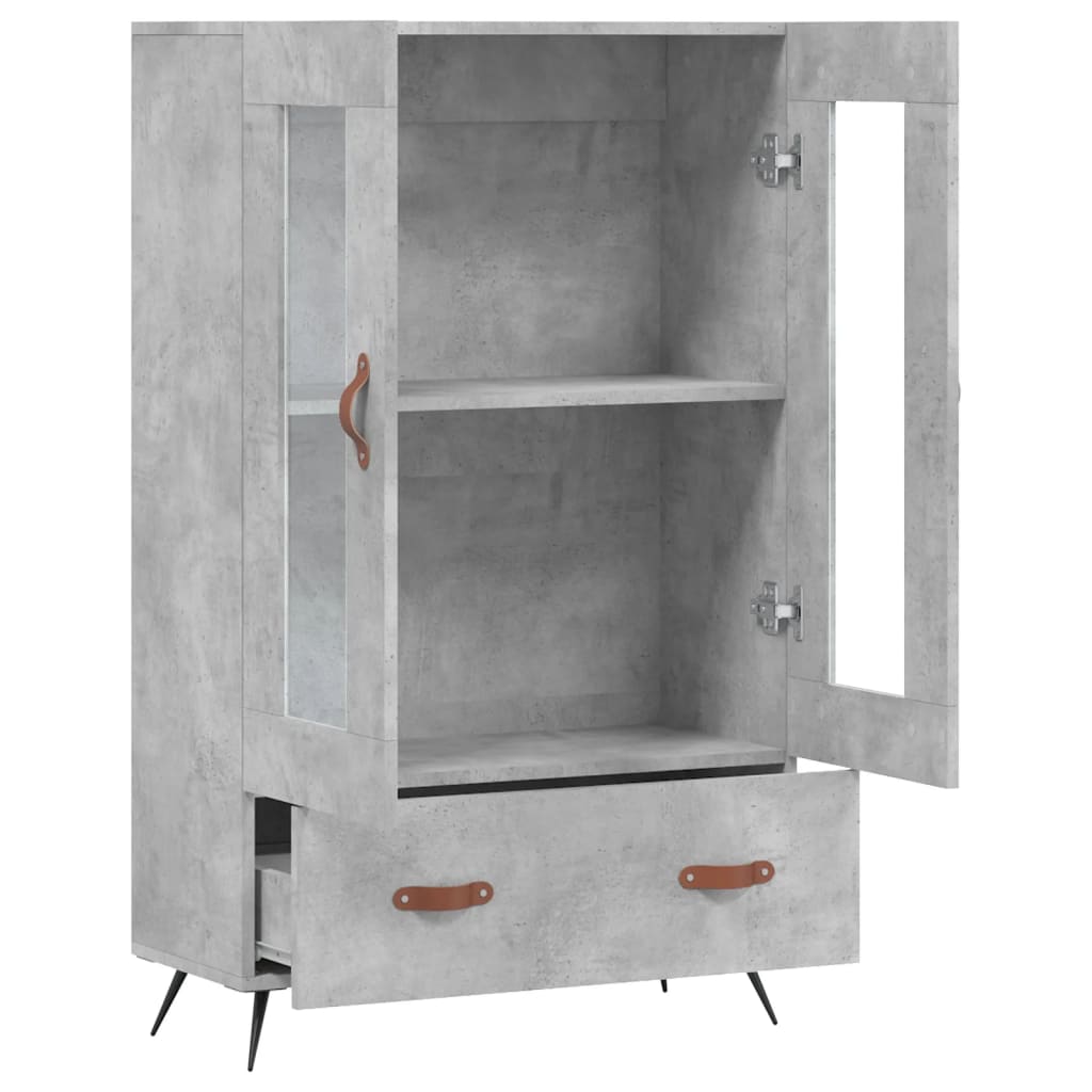 Skříň Highboard Betonově Šedá 69,5X31X115 Cm Kompozitní Dřevo