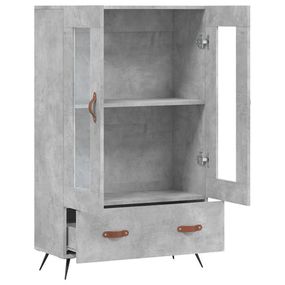 Skříň Highboard Betonově Šedá 69,5X31X115 Cm Kompozitní Dřevo