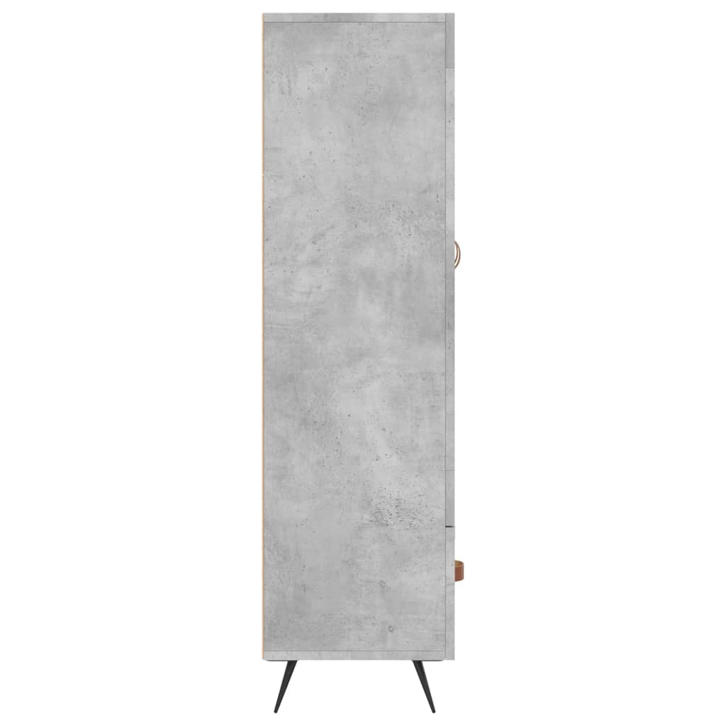 Skříň Highboard Betonově Šedá 69,5X31X115 Cm Kompozitní Dřevo