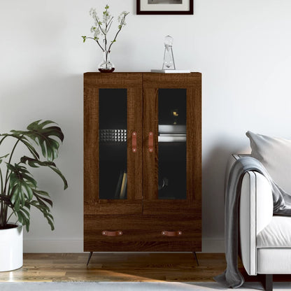 Skříň Highboard Betonově Šedá 69,5X31X115 Cm Kompozitní Dřevo