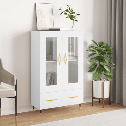 Skříň Highboard 69,5 X 31 X 115 Cm Kompozitní Dřevo