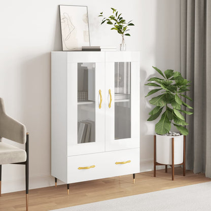 Skříň Highboard 69,5 X 31 X 115 Cm Kompozitní Dřevo