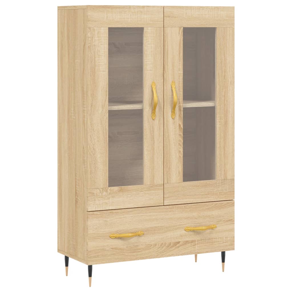 Skříň Highboard 69,5 X 31 X 115 Cm Kompozitní Dřevo