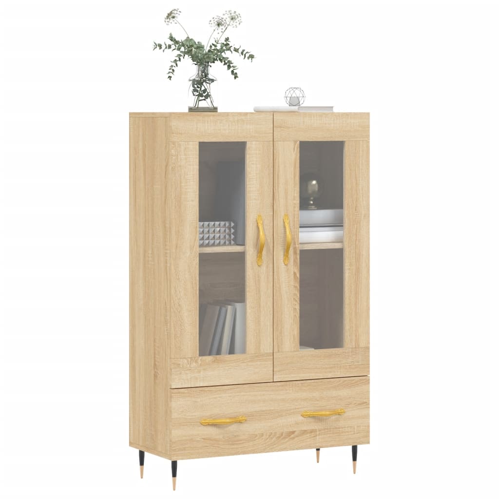 Skříň Highboard 69,5 X 31 X 115 Cm Kompozitní Dřevo