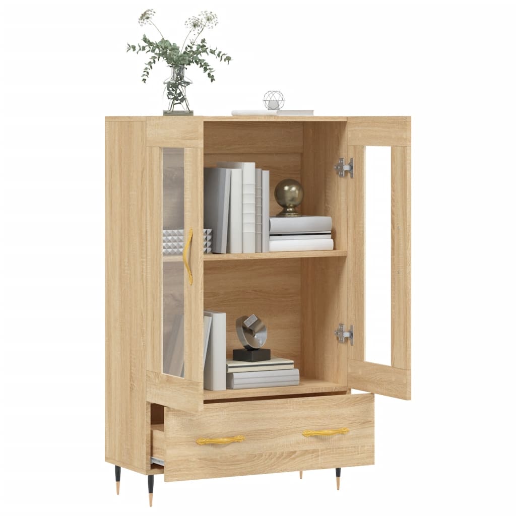Skříň Highboard 69,5 X 31 X 115 Cm Kompozitní Dřevo