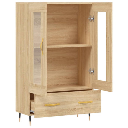 Skříň Highboard 69,5 X 31 X 115 Cm Kompozitní Dřevo