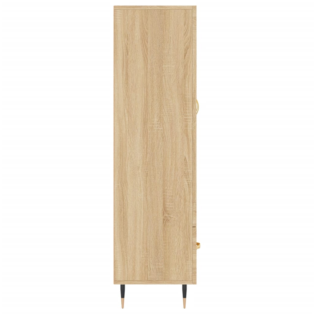 Skříň Highboard 69,5 X 31 X 115 Cm Kompozitní Dřevo