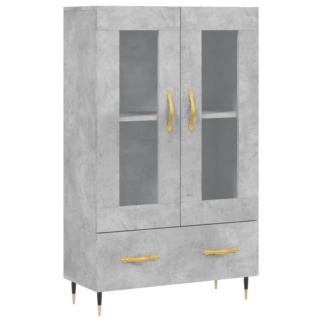 Skříň Highboard Betonově Šedá 69,5X31X115 Cm Kompozitní Dřevo