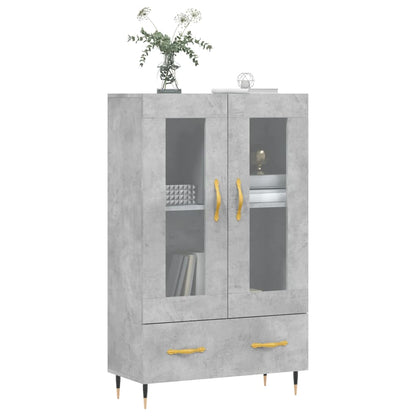 Skříň Highboard Betonově Šedá 69,5X31X115 Cm Kompozitní Dřevo