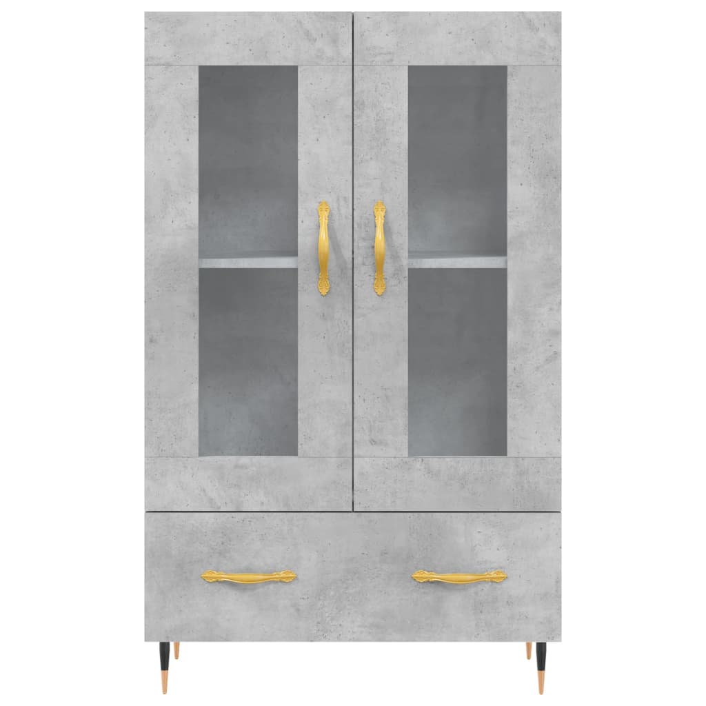 Skříň Highboard Betonově Šedá 69,5X31X115 Cm Kompozitní Dřevo