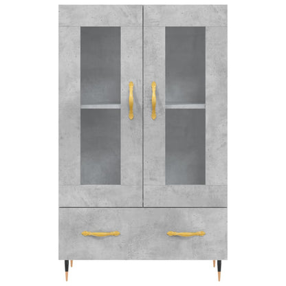 Skříň Highboard Betonově Šedá 69,5X31X115 Cm Kompozitní Dřevo