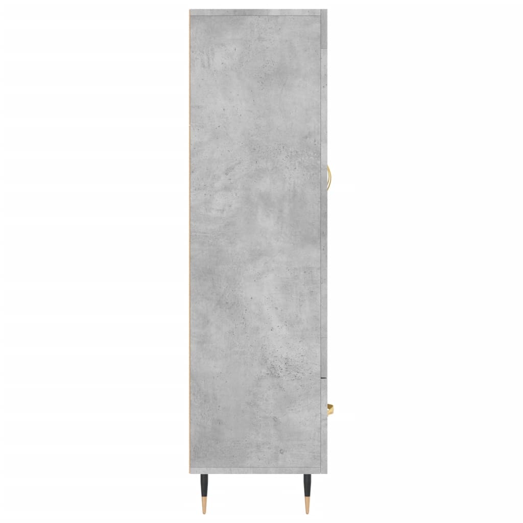 Skříň Highboard Betonově Šedá 69,5X31X115 Cm Kompozitní Dřevo