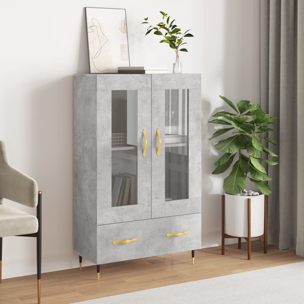 Skříň Highboard 69,5 X 31 X 115 Cm Kompozitní Dřevo