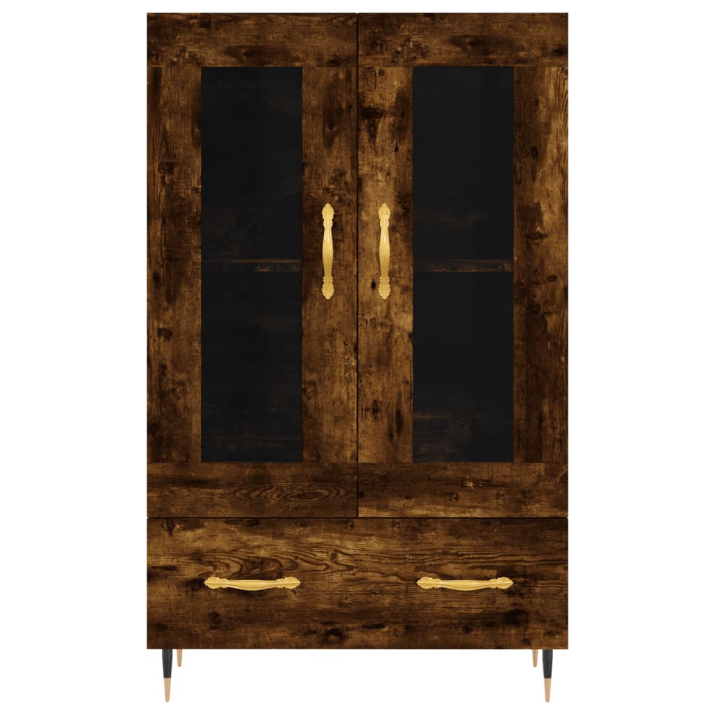 Skříň Highboard Kouřový Dub 69,5 X 31 X 115 Cm Kompozitní Dřevo