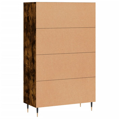Skříň Highboard Kouřový Dub 69,5 X 31 X 115 Cm Kompozitní Dřevo