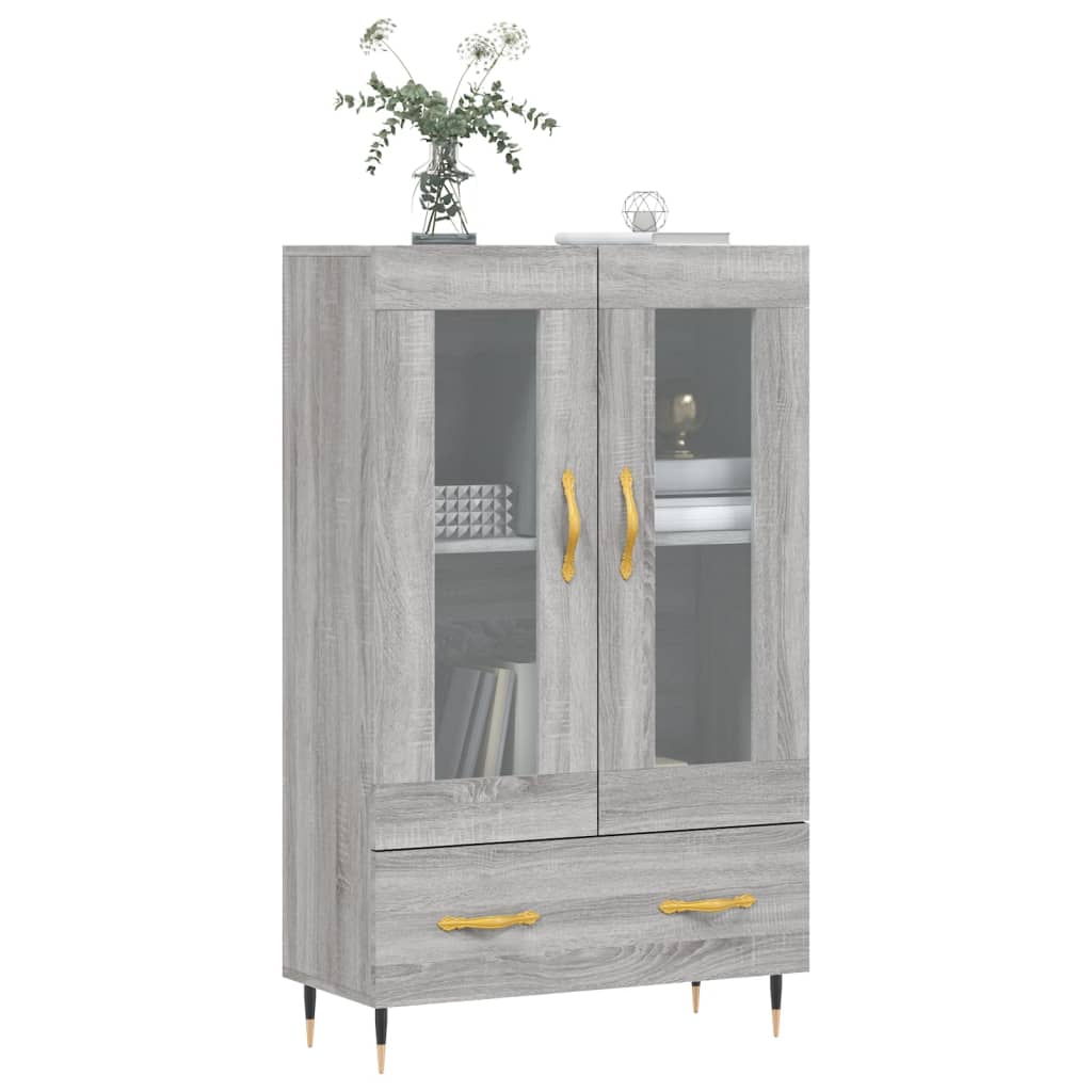 Skříň Highboard Šedá Sonoma 69,5 X 31 X 115 Cm Kompozitní Dřevo