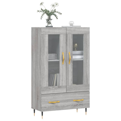 Skříň Highboard Šedá Sonoma 69,5 X 31 X 115 Cm Kompozitní Dřevo