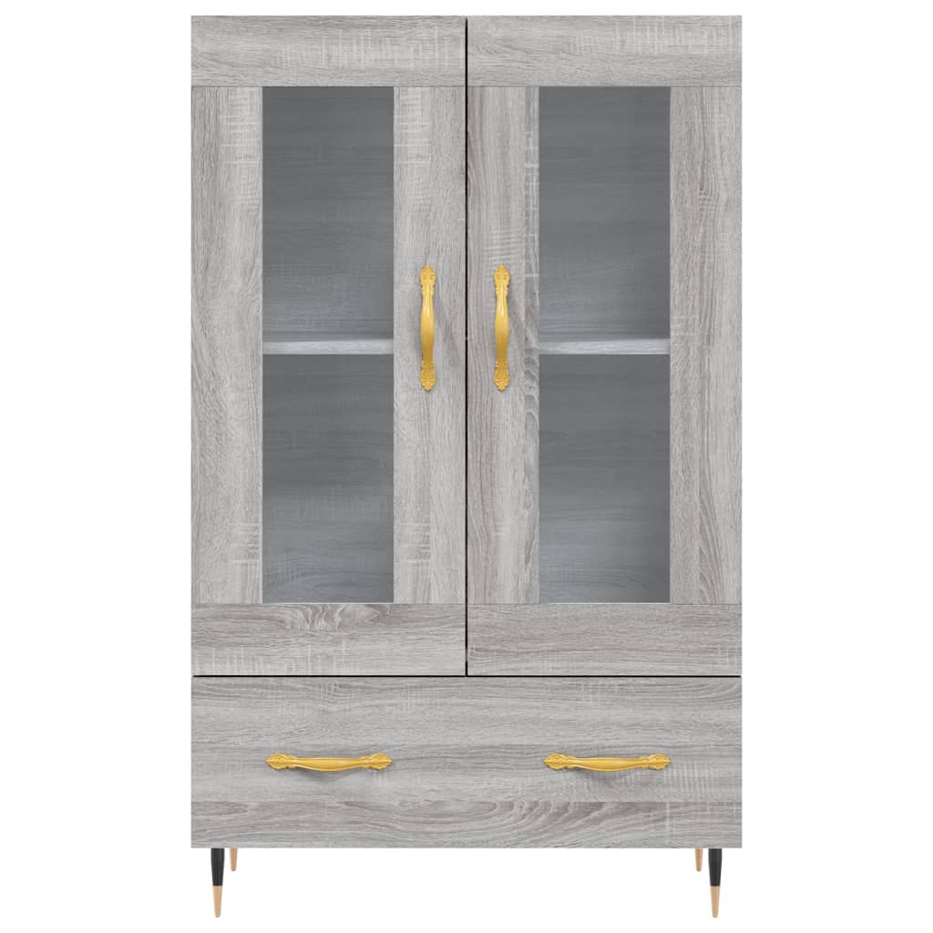 Skříň Highboard Šedá Sonoma 69,5 X 31 X 115 Cm Kompozitní Dřevo