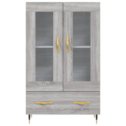 Skříň Highboard Šedá Sonoma 69,5 X 31 X 115 Cm Kompozitní Dřevo