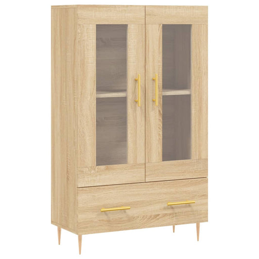 Skříň Highboard Dub Sonoma 69,5 X 31 X 115 Cm Kompozitní Dřevo