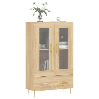 Skříň Highboard Dub Sonoma 69,5 X 31 X 115 Cm Kompozitní Dřevo