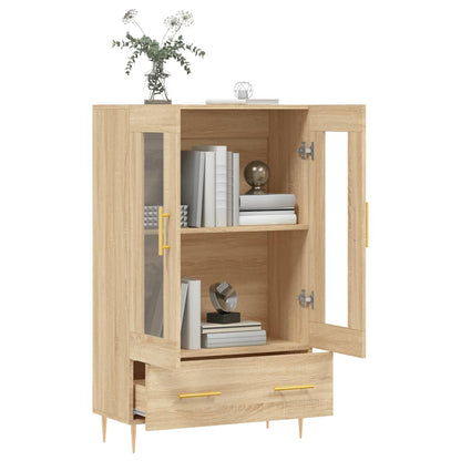 Skříň Highboard Dub Sonoma 69,5 X 31 X 115 Cm Kompozitní Dřevo