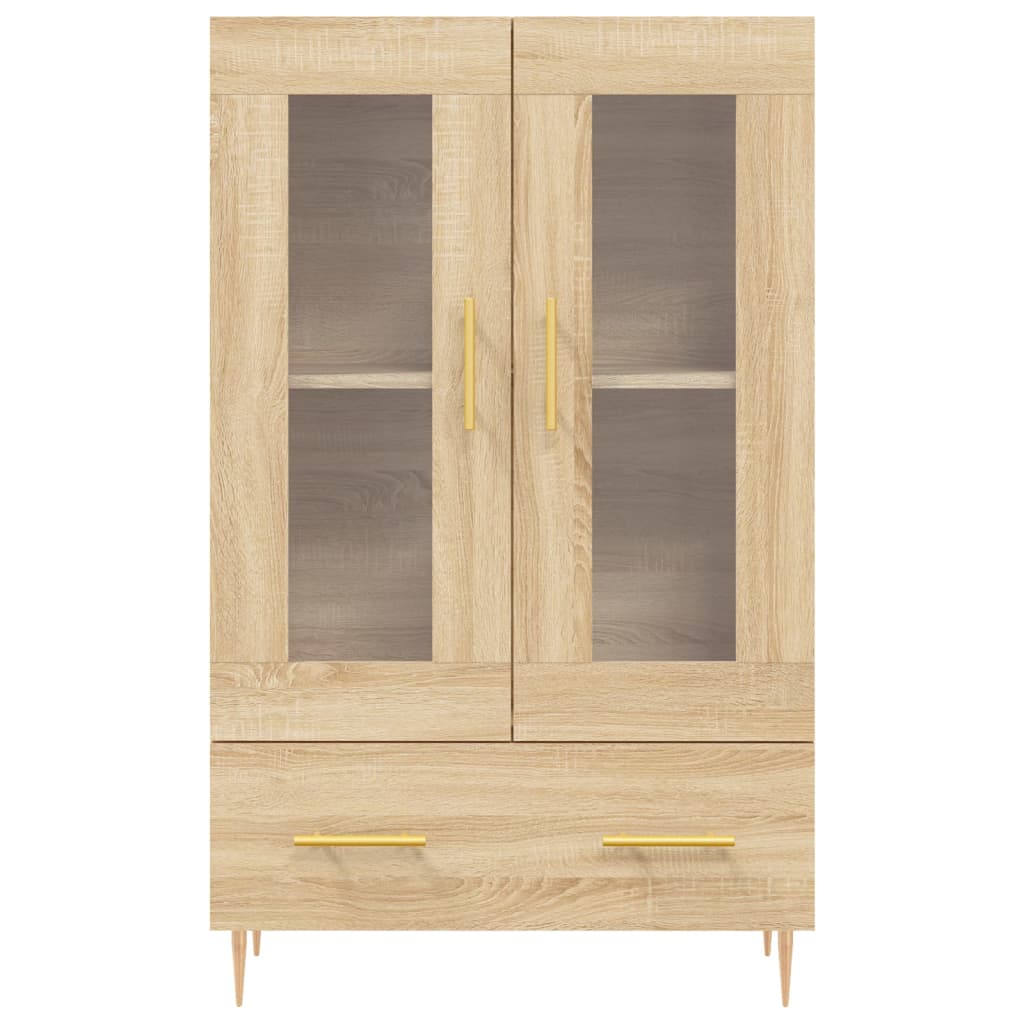 Skříň Highboard Dub Sonoma 69,5 X 31 X 115 Cm Kompozitní Dřevo