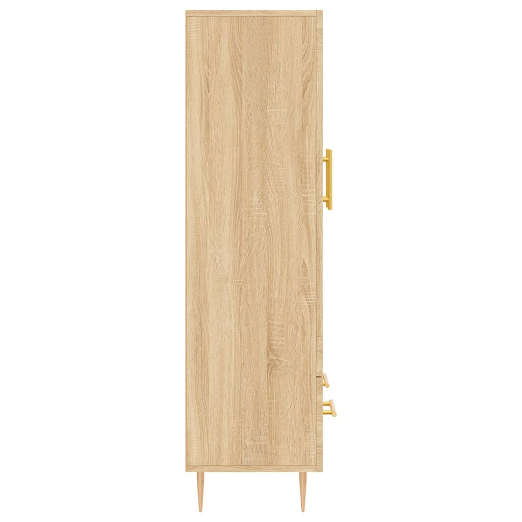 Skříň Highboard Dub Sonoma 69,5 X 31 X 115 Cm Kompozitní Dřevo