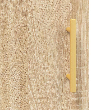 Skříň Highboard Dub Sonoma 69,5 X 31 X 115 Cm Kompozitní Dřevo