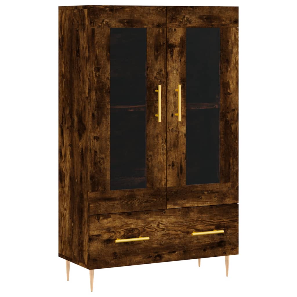Skříň Highboard Kouřový Dub 69,5 X 31 X 115 Cm Kompozitní Dřevo