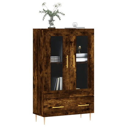 Skříň Highboard Kouřový Dub 69,5 X 31 X 115 Cm Kompozitní Dřevo