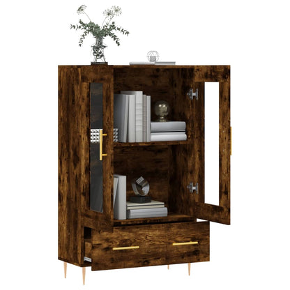Skříň Highboard Kouřový Dub 69,5 X 31 X 115 Cm Kompozitní Dřevo