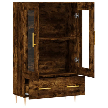 Skříň Highboard Kouřový Dub 69,5 X 31 X 115 Cm Kompozitní Dřevo