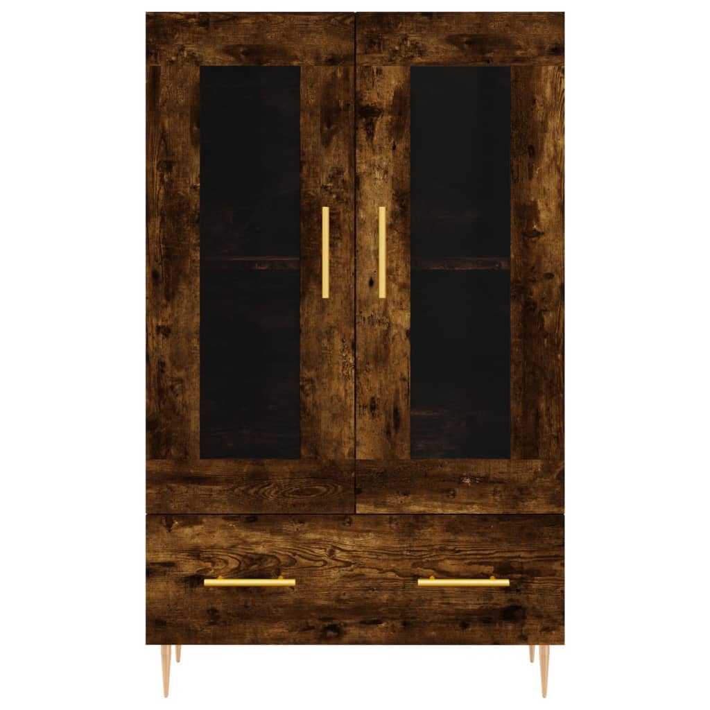 Skříň Highboard Kouřový Dub 69,5 X 31 X 115 Cm Kompozitní Dřevo