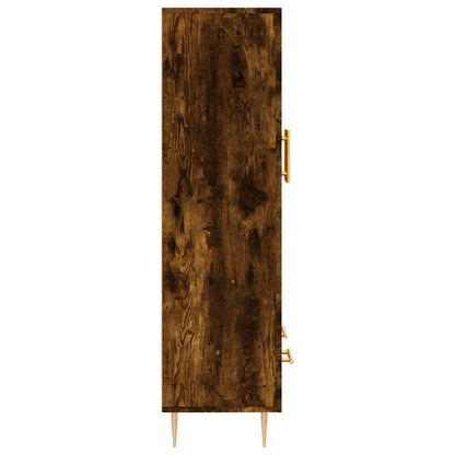 Skříň Highboard Kouřový Dub 69,5 X 31 X 115 Cm Kompozitní Dřevo