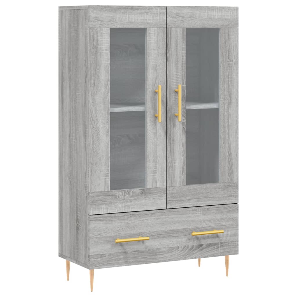 Skříň Highboard Šedá Sonoma 69,5 X 31 X 115 Cm Kompozitní Dřevo