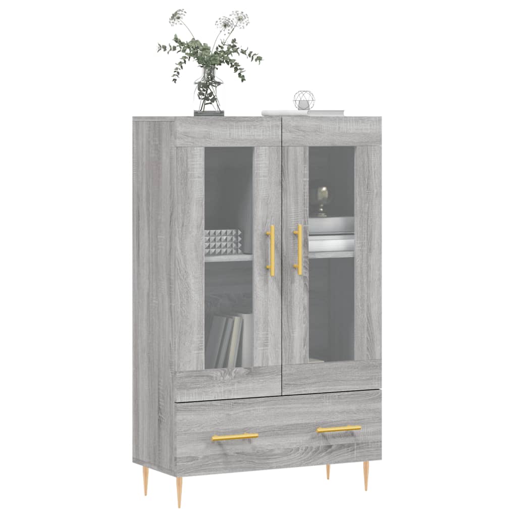 Skříň Highboard Šedá Sonoma 69,5 X 31 X 115 Cm Kompozitní Dřevo