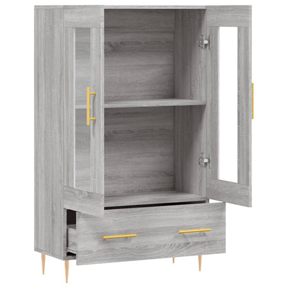 Skříň Highboard Šedá Sonoma 69,5 X 31 X 115 Cm Kompozitní Dřevo