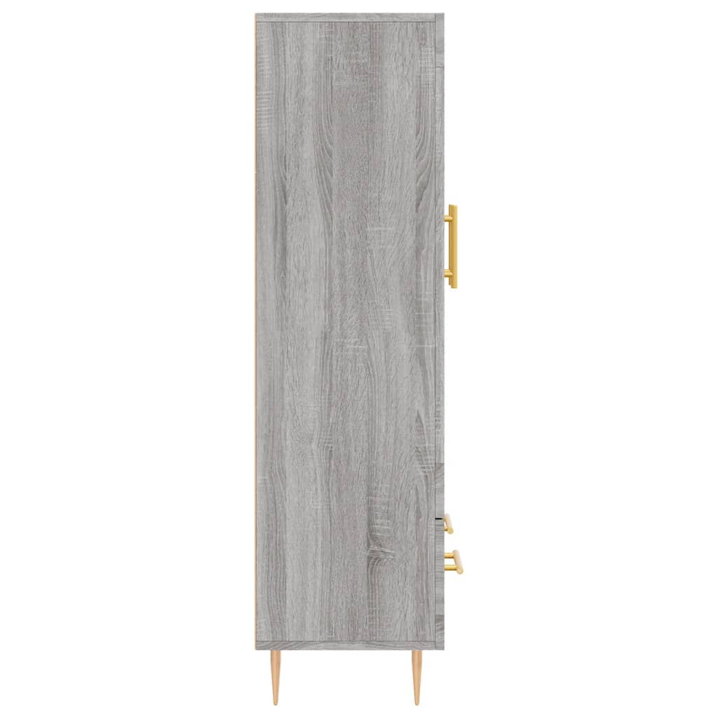 Skříň Highboard Šedá Sonoma 69,5 X 31 X 115 Cm Kompozitní Dřevo
