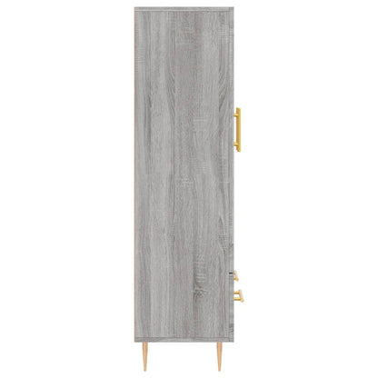 Skříň Highboard Šedá Sonoma 69,5 X 31 X 115 Cm Kompozitní Dřevo