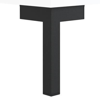 Skříň Highboard Lesklá Bílá 69,5 X 31 X 115 Cm Kompozitní Dřevo