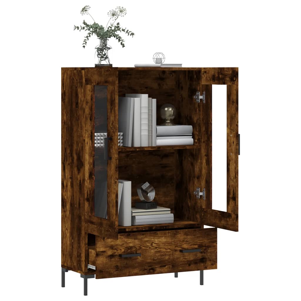 Skříň Highboard 69,5 X 31 X 115 Cm Kompozitní Dřevo