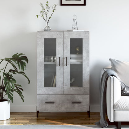 Skříň Highboard Šedá Sonoma 69,5 X 31 X 115 Cm Kompozitní Dřevo